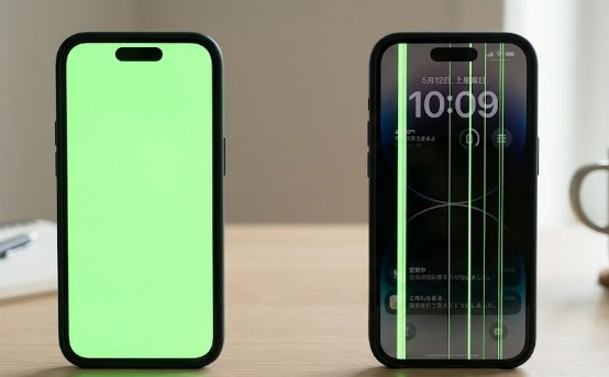 iPhoneの緑画面現象