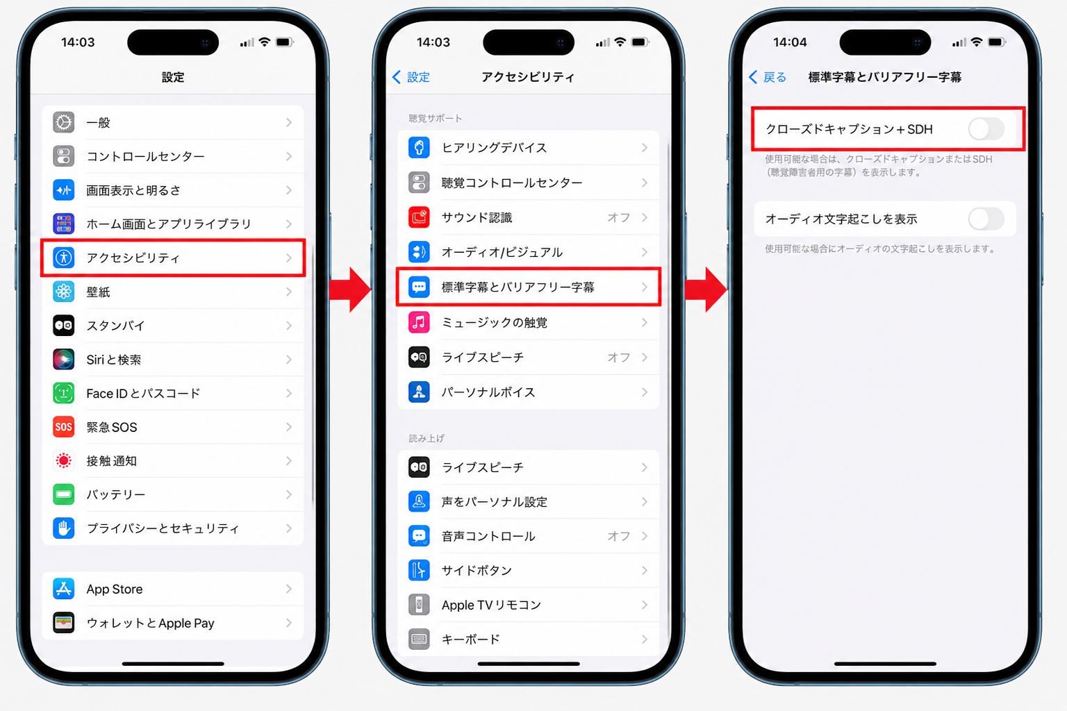 スマートフォンで動画の字幕設定をオフにするイメージ
