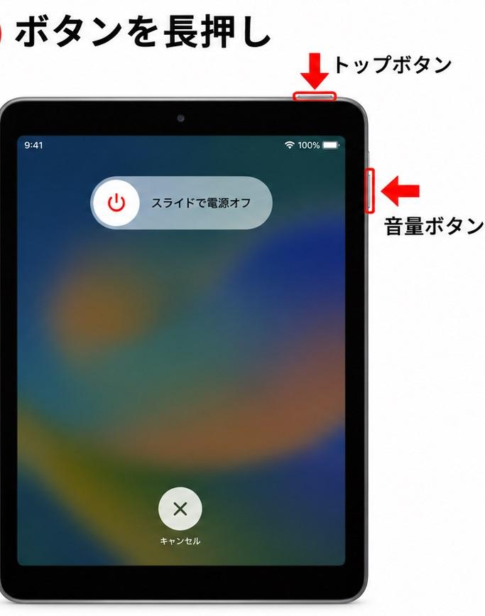 iPadを再起動