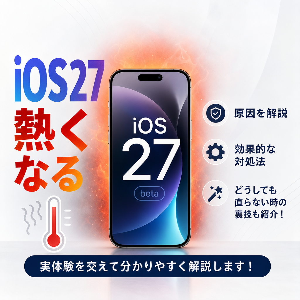 iOS27熱くなる 発熱の原因と今すぐできる対処法まとめ